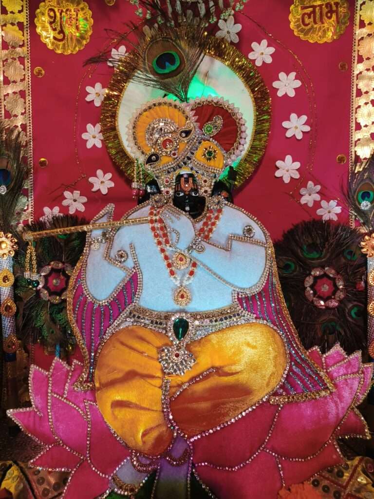 भगवान श्री चारभुजा नाथ का आकर्षक श्रंगार किया