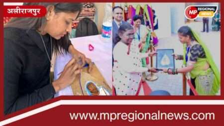 साक्षी भयड़िया ने पीपल के पत्ते पर राष्ट्रपति की तस्वीर बनाई