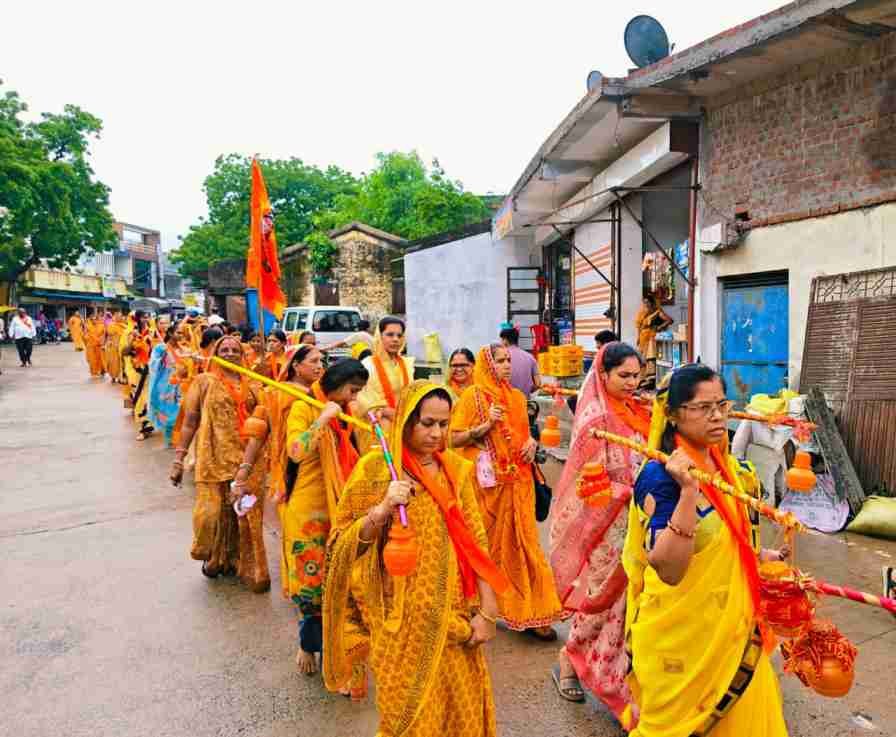 भव्य मातृशक्ति कावड़ यात्रा: श्रद्धा, आस्था और उत्साह के साथ खट्टाली से कोटबेश्वर महादेव (कोटबु) तक पहुंची कावड़ यात्रा